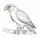 Peregrine falcon tattoo design idea