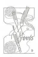 Two Forks   "Every Second Counts"  tattoo design idea