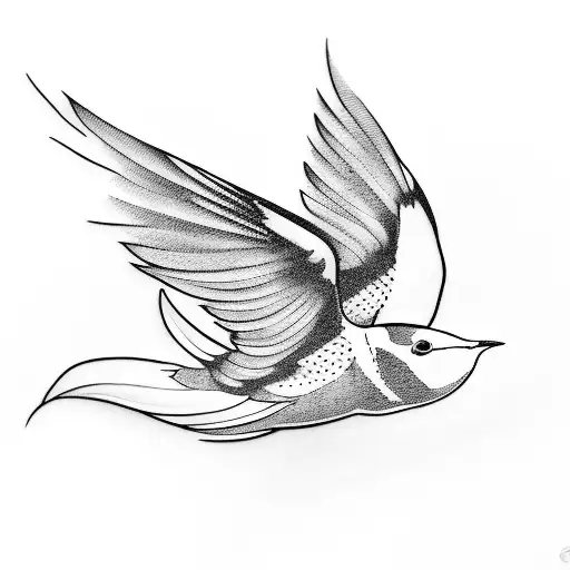 Swallow Bird tattoo design idea