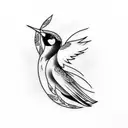 Swallow Bird tattoo design idea