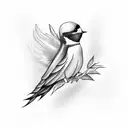 Swallow Bird tattoo design idea