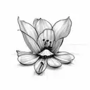 everything happens for a reason with May birth flowers tattoo design idea