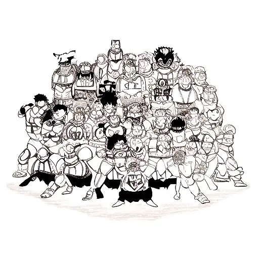 guts, ken kaneki, voltron, liono, tmnt, all might tattoo design idea