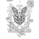 create a tattoo design and add spot colour of Tiffany blue two boys names and dates of birth: “Alexandar Charles 17.01.2 tattoo design idea