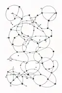 taurus, gemini, leo, and scorpio constellation intertwined tattoo design idea