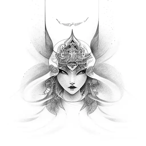 protecting inner child tattoo design idea