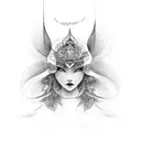 protecting inner child tattoo design idea