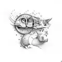 protecting inner child tattoo design idea