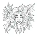My moms name Juana with something cute tattoo design idea