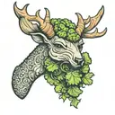 broccoli buck key  tattoo design idea