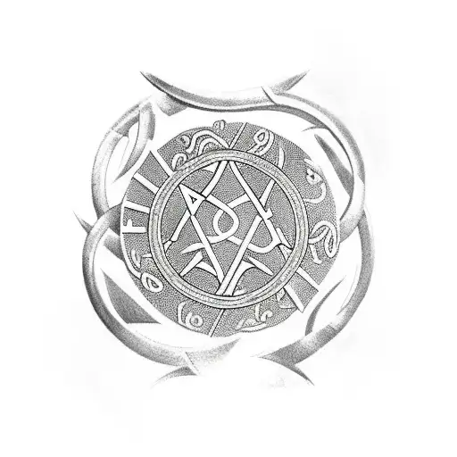 slavic runes veles tattoo design idea