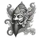 sri Ravana tattoo design idea