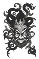 sri Ravana tattoo design idea