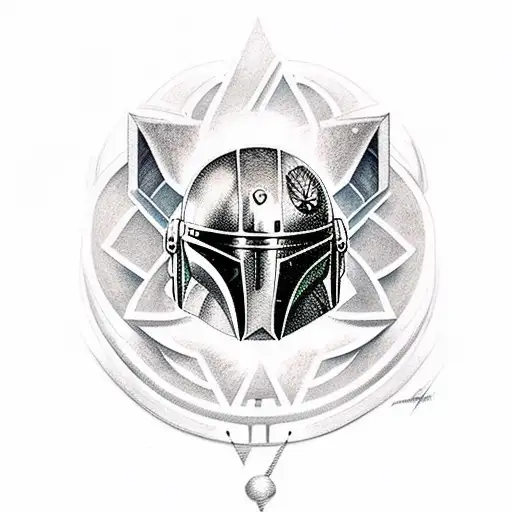Mandalorian tattoo design idea