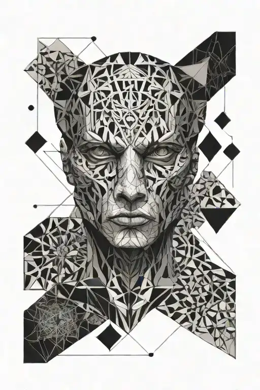 anatomy combined with intricate tattoo design idea