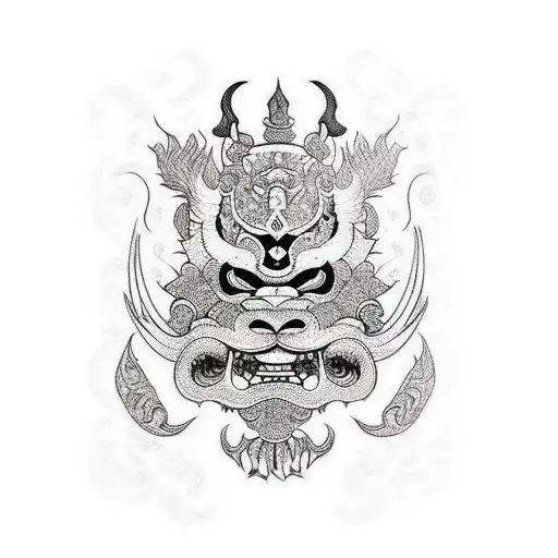 barong tattoo design idea