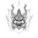 bali barong tattoo design idea