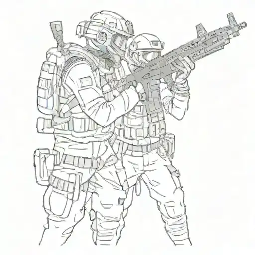CSGO, best friends, always be there  tattoo design idea