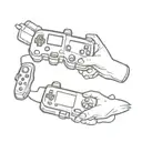Best friends, gaming, quote tattoo design idea