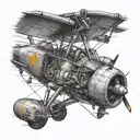 aircraft mechanic tattoo design idea