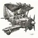aircraft mechanic tattoo design idea