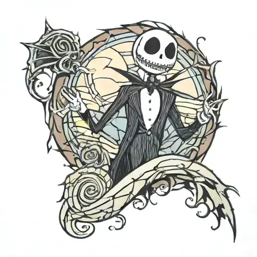nightmare before christmas tattoo tattoo design idea