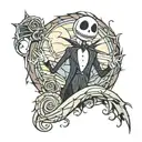 nightmare before christmas tattoo tattoo design idea