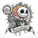 nightmare before christmas tattoo tattoo design idea