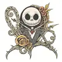 nightmare before christmas tattoo tattoo design idea