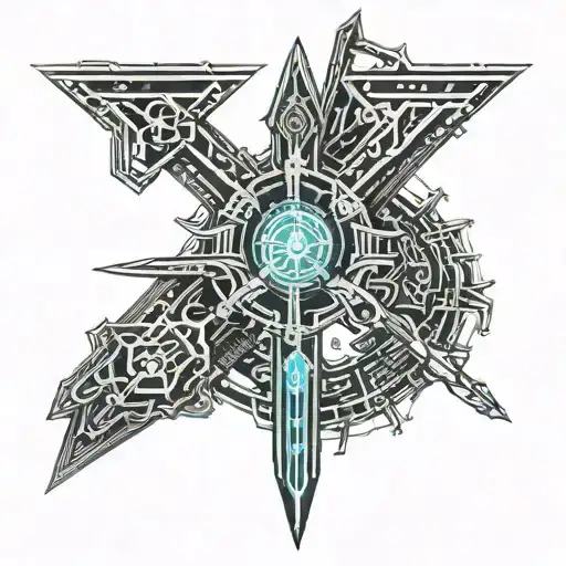 elden ring sword tattoo design idea