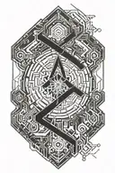 name written tattoo design idea