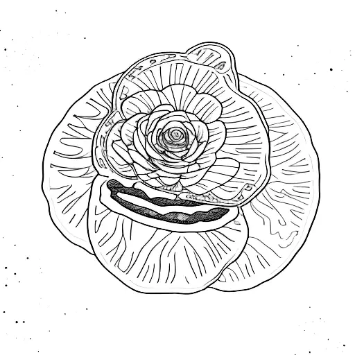 Orange slice, lavender, and eucalyptus individual, next to each other tattoo design idea