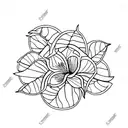 Orange slice, lavender, and eucalyptus tattoo design idea