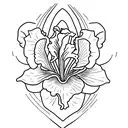 Iris name tattoo  tattoo design idea