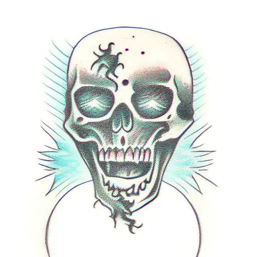 Ghost Tattoo Flash Vinyl Covered Stickers - Etsy