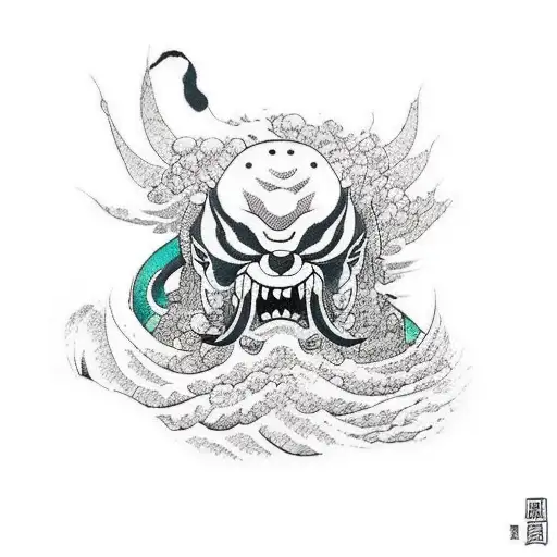 Guerreros sumo luchando entre ellos  tattoo design idea