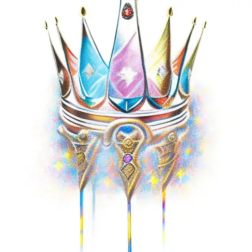 A design of a king's scepter with the word Royalty IV, representing the client's love for African royalty/artistry tattoo design idea