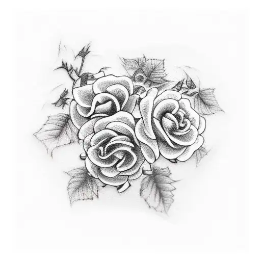  ivy vines, honeysuckle, climbing roses  tattoo design idea
