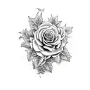  ivy vines, honeysuckle, climbing roses  tattoo design idea