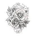  ivy vines, honeysuckle, climbing roses  tattoo design idea