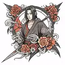 ITACHI UCHIHA tattoo design idea