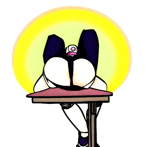 sexy girl leaning over table bent over  tattoo design idea