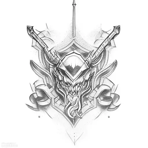 How about a tattoo design featuring an intricately detailed anvil with the words "Iron Sharpens Iron" elegantly engraved tattoo design idea