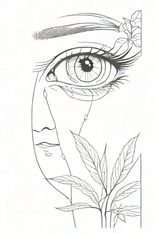 Chosen one eye tattoo design idea