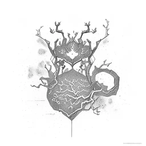 Kintsugi tattoo design idea