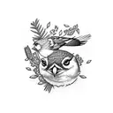 Sparrow tattoo design idea