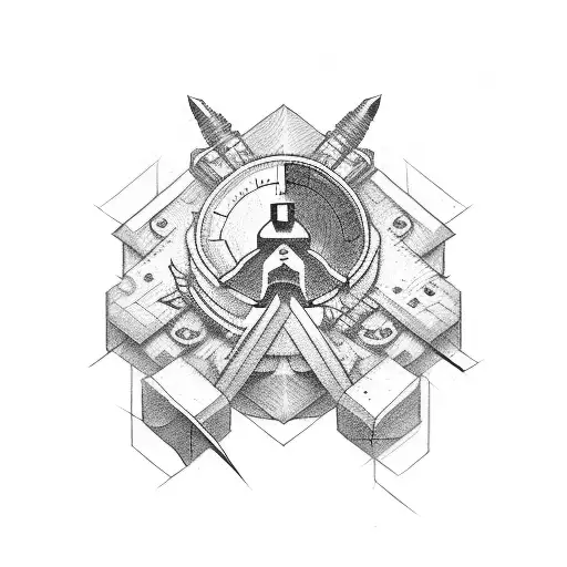 carpenter tools tattoo design idea