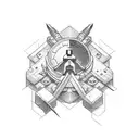 carpenter tools tattoo design idea