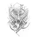 carpenter tools tattoo design idea