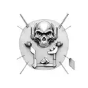 carpenter tools tattoo design idea